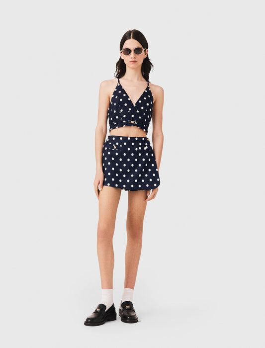 Short trampantojo de lino mezcla