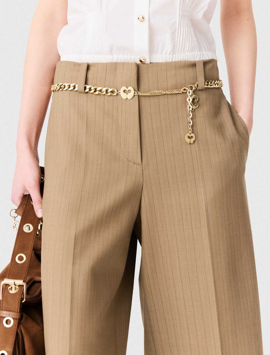 Bermuda de traje con pliegues