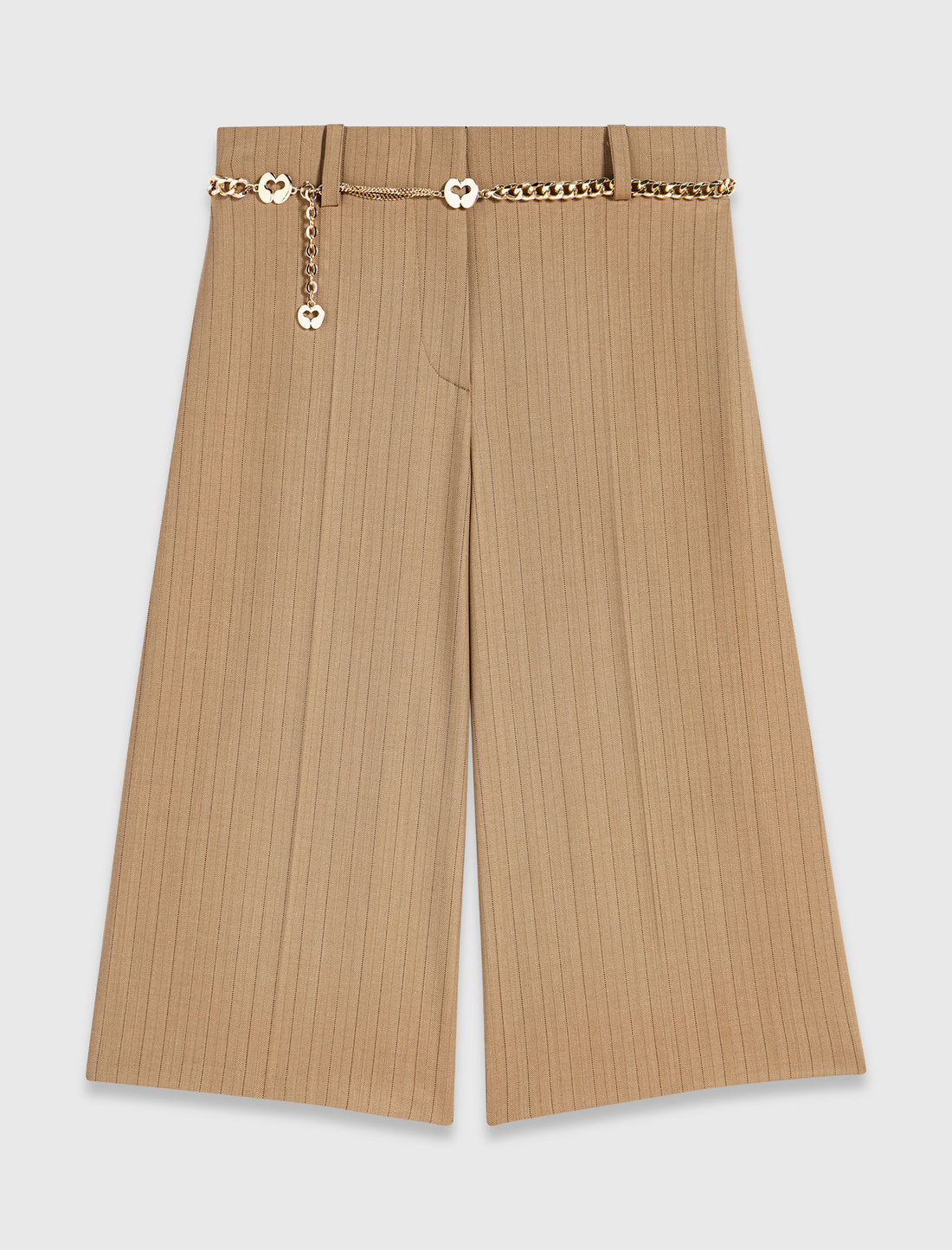 Bermuda de traje con pliegues