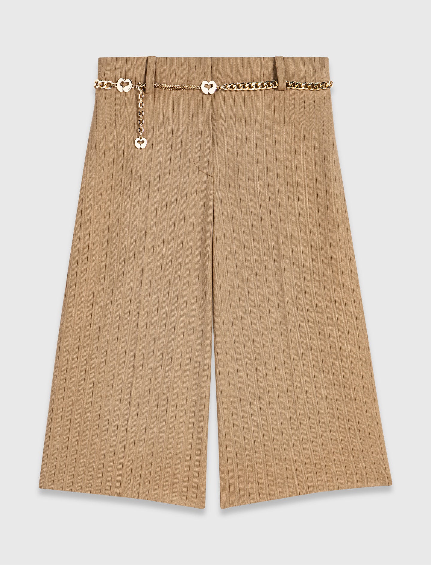 Bermuda de traje con pliegues