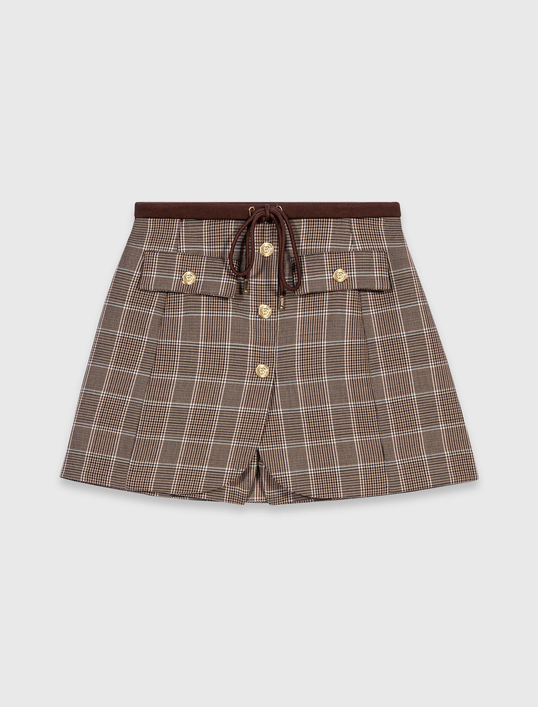Pantalón corto de traje trampantojo