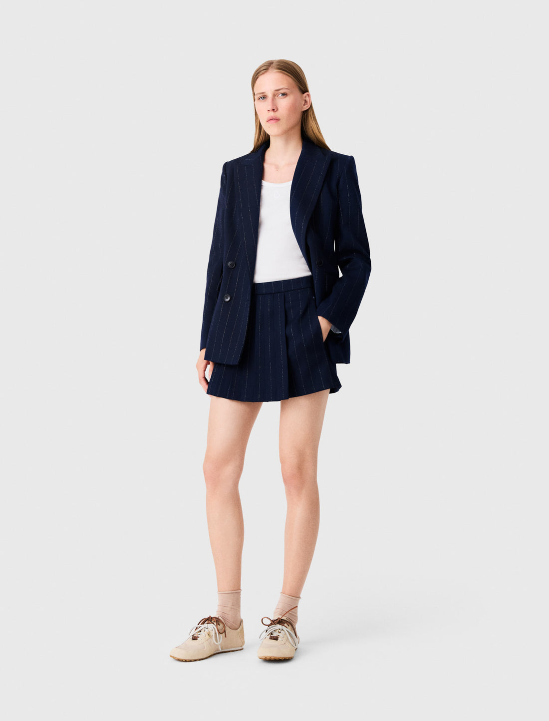 Pantalón corto sastre con lúrex