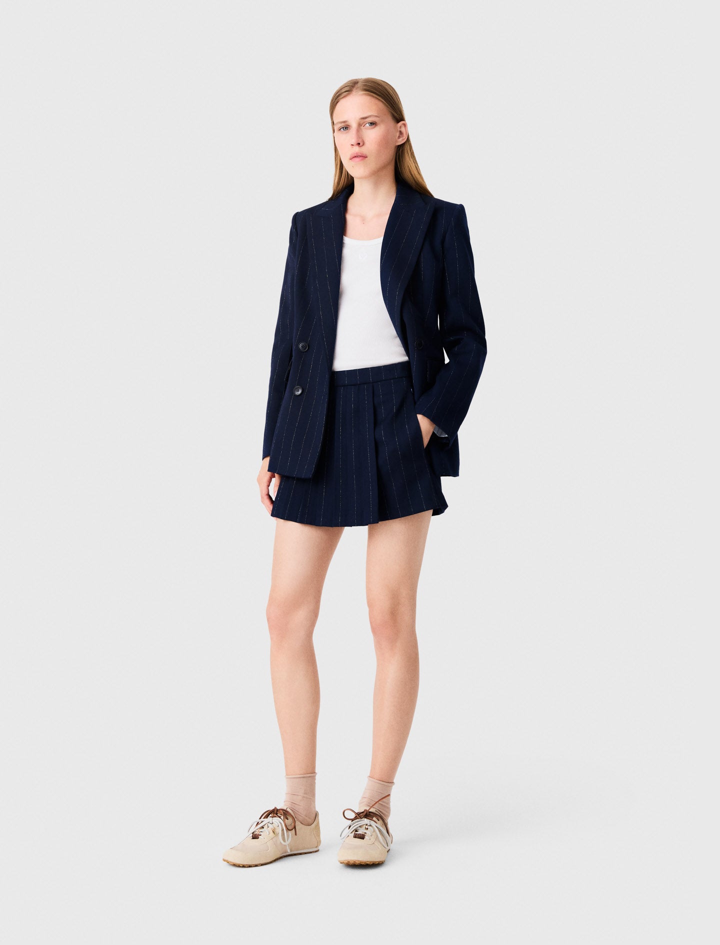 Pantalón corto sastre con lúrex