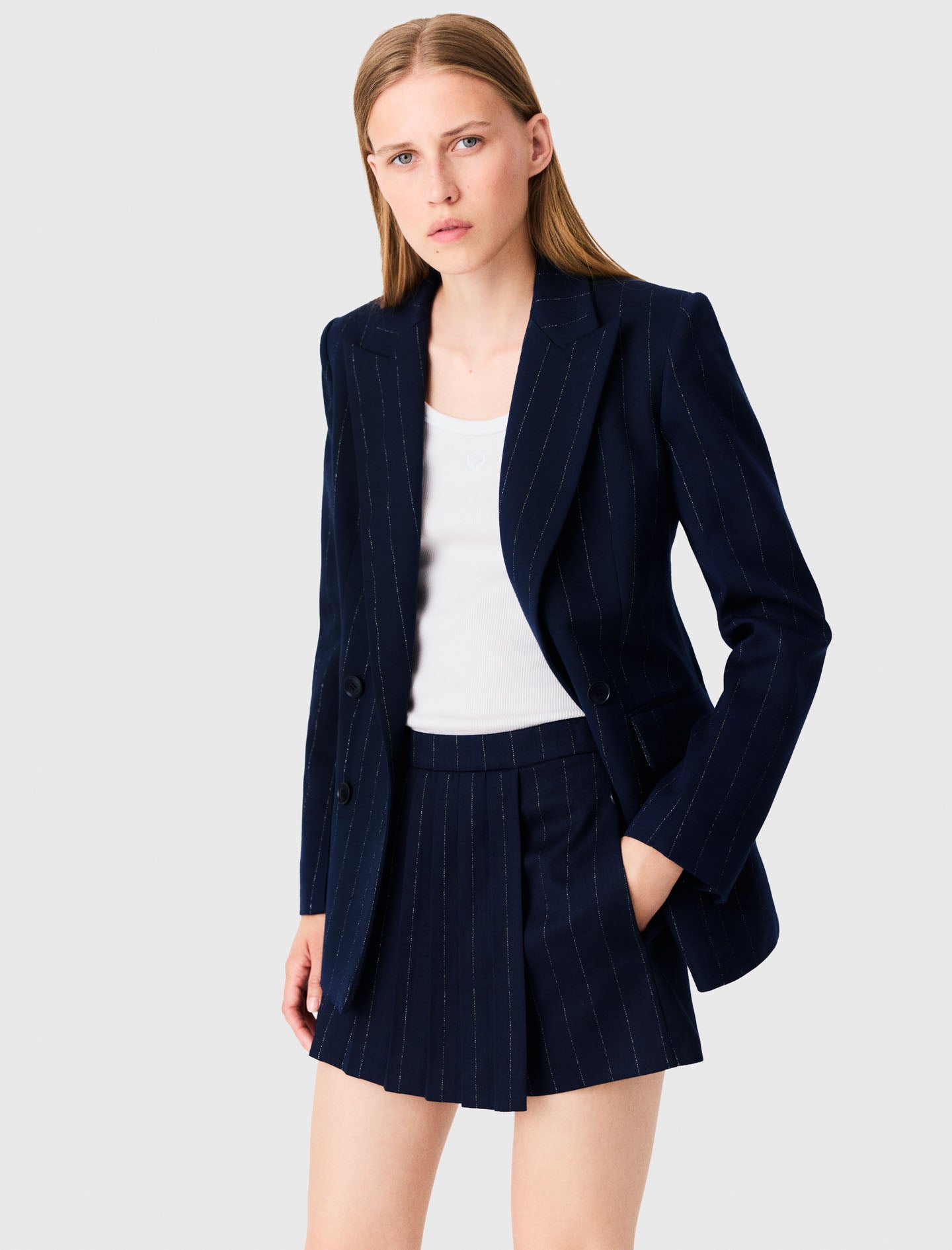 Pantalón corto sastre con lúrex