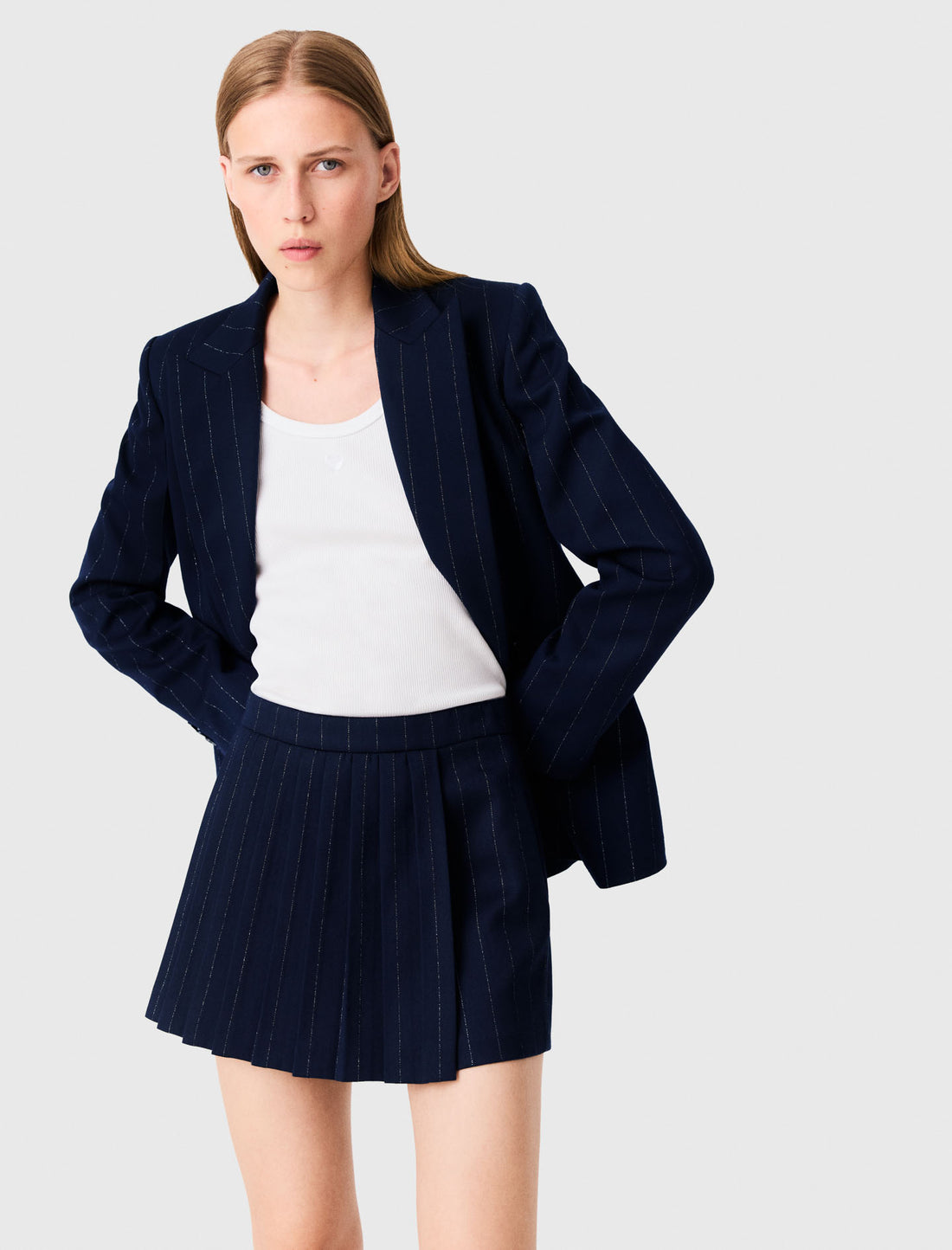 Pantalón corto sastre con lúrex