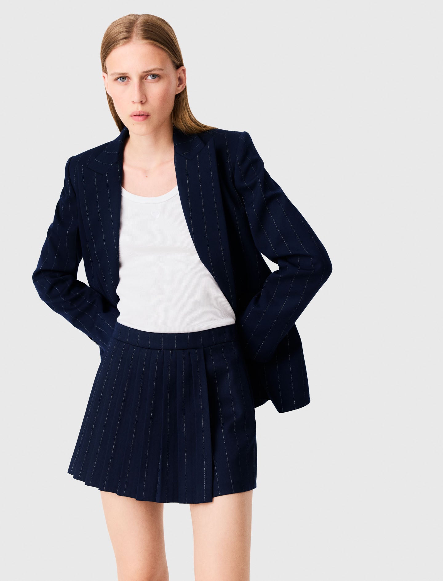 Pantalón corto sastre con lúrex