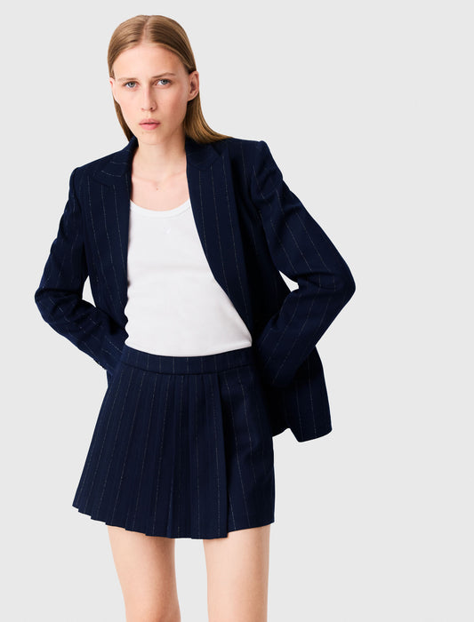 Pantalón corto sastre con lúrex