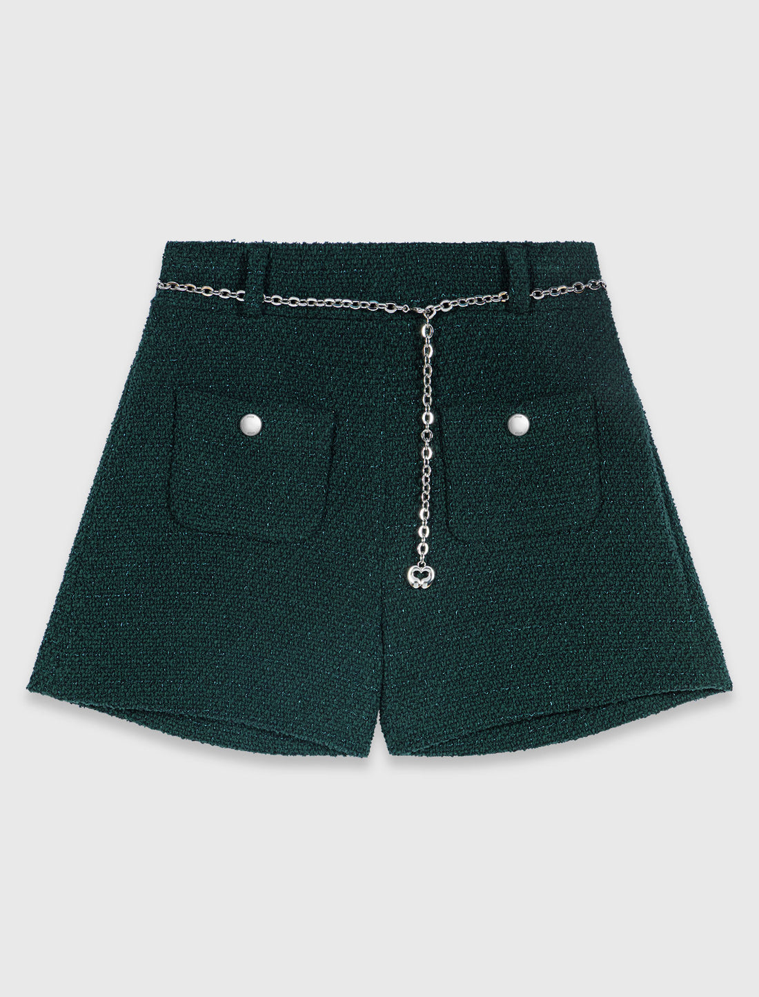Pantalón corto de tweed