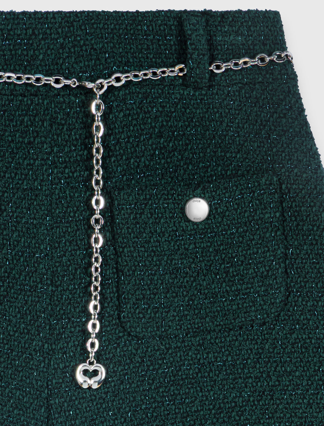 Pantalón corto de tweed