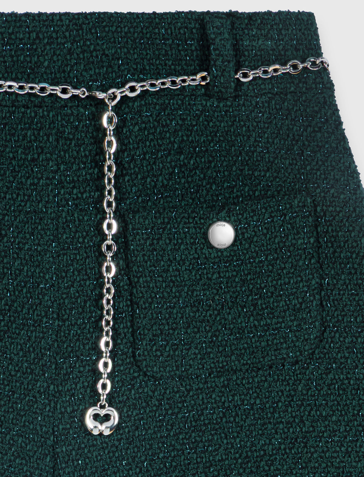 Pantalón corto de tweed
