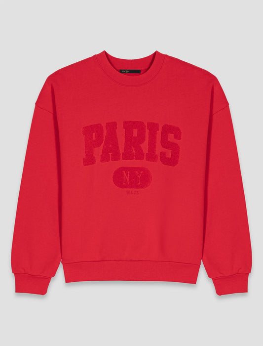 Sudadera con letras PARIS NY