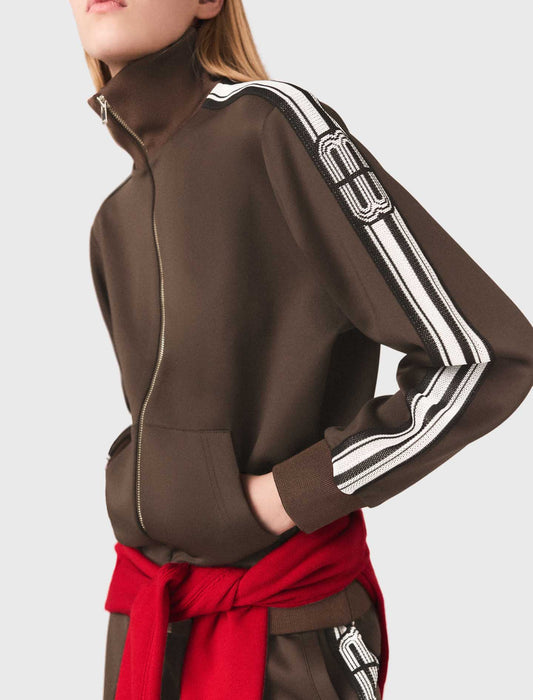 Sudadera con bandas rectas