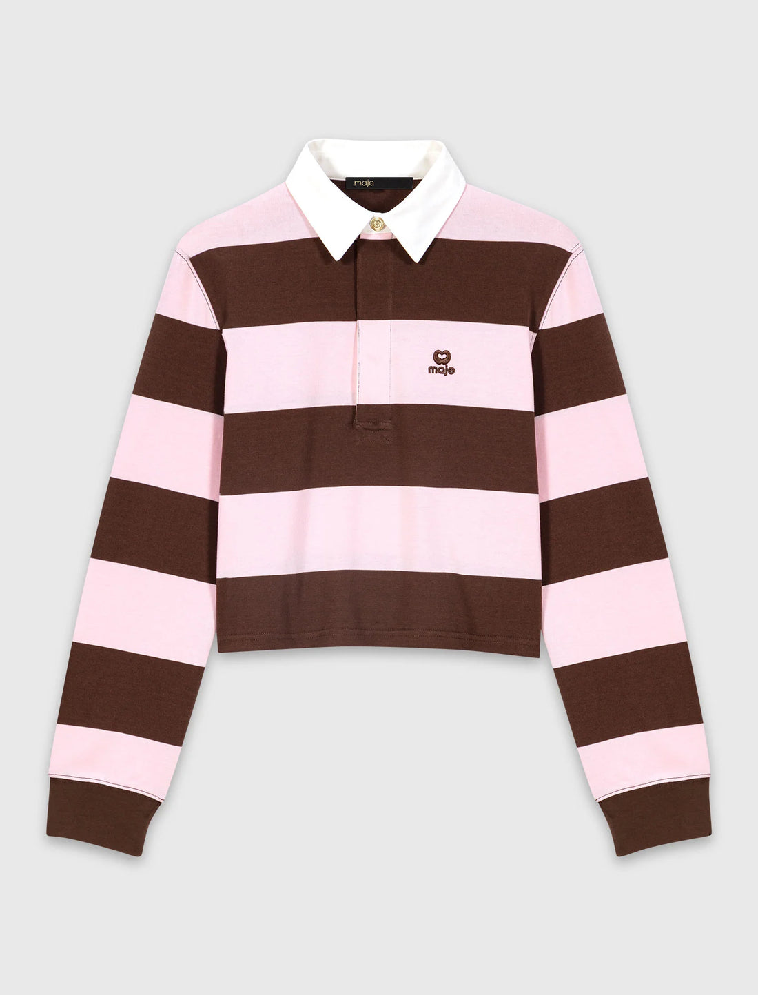 Sudadera polo a rayas