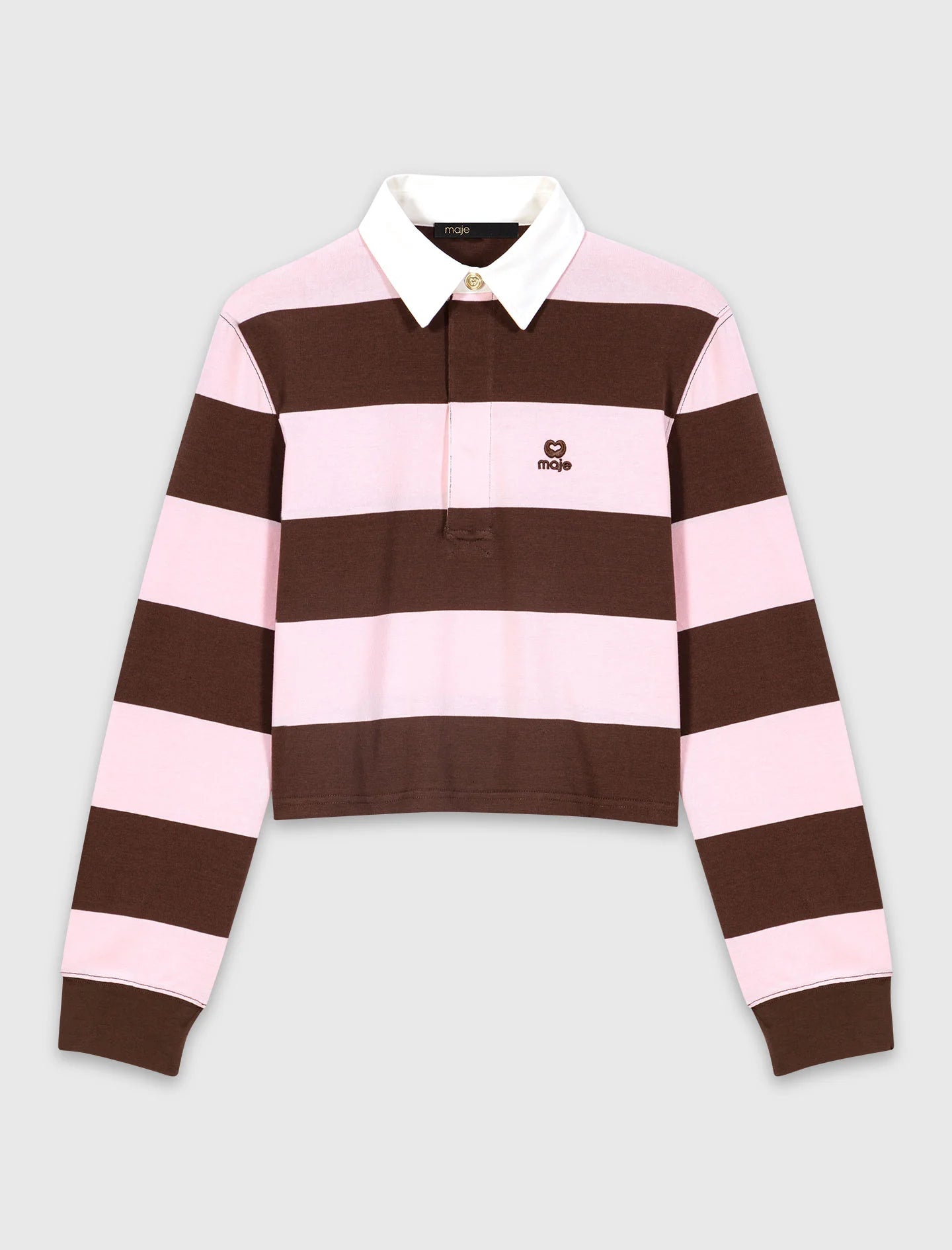 Sudadera polo a rayas