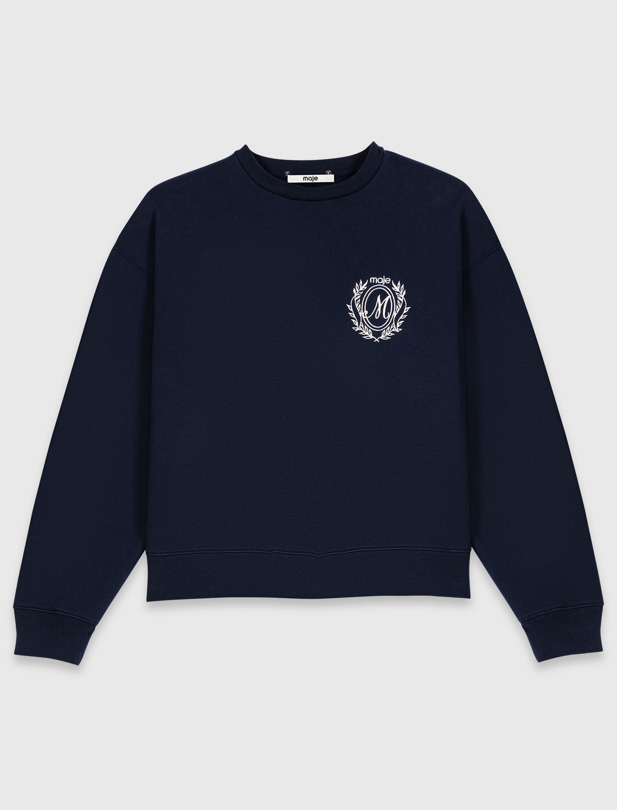 Sudadera con detalles de popelín