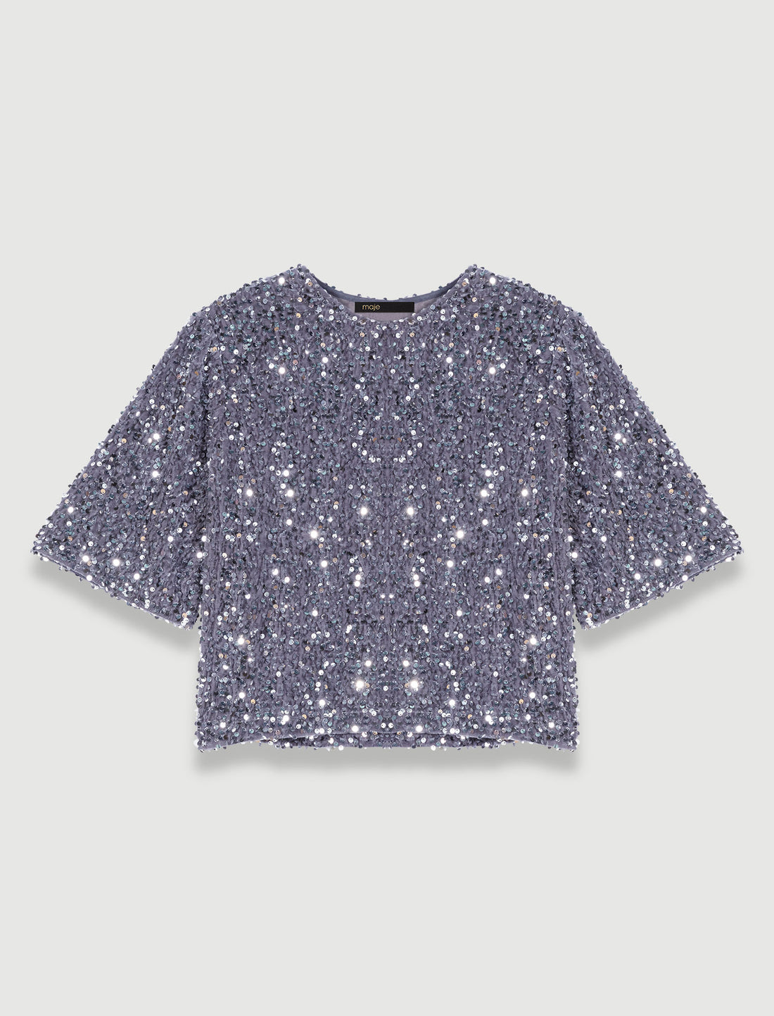 Top de terciopelo y lentejuelas