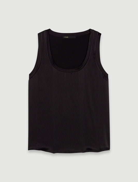 Camiseta de tirantes de seda