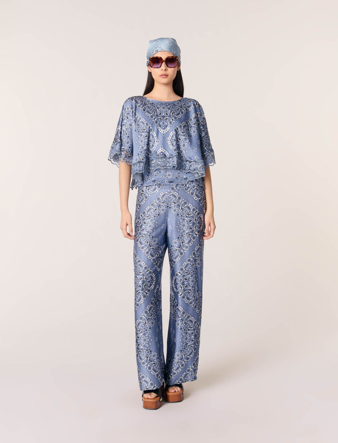 Top estampado fluido