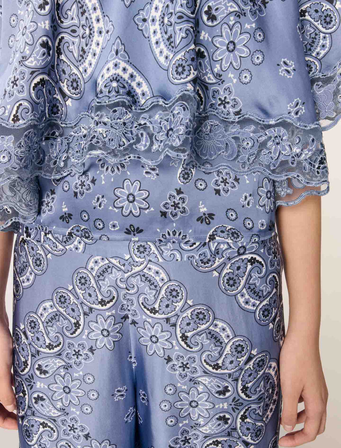 Top estampado fluido