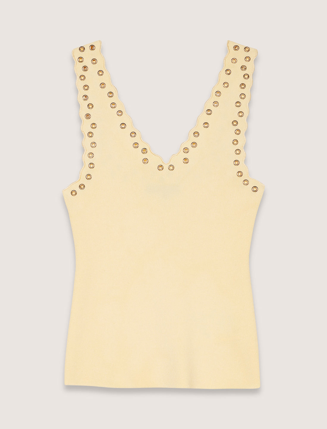 Top de punto y ojales