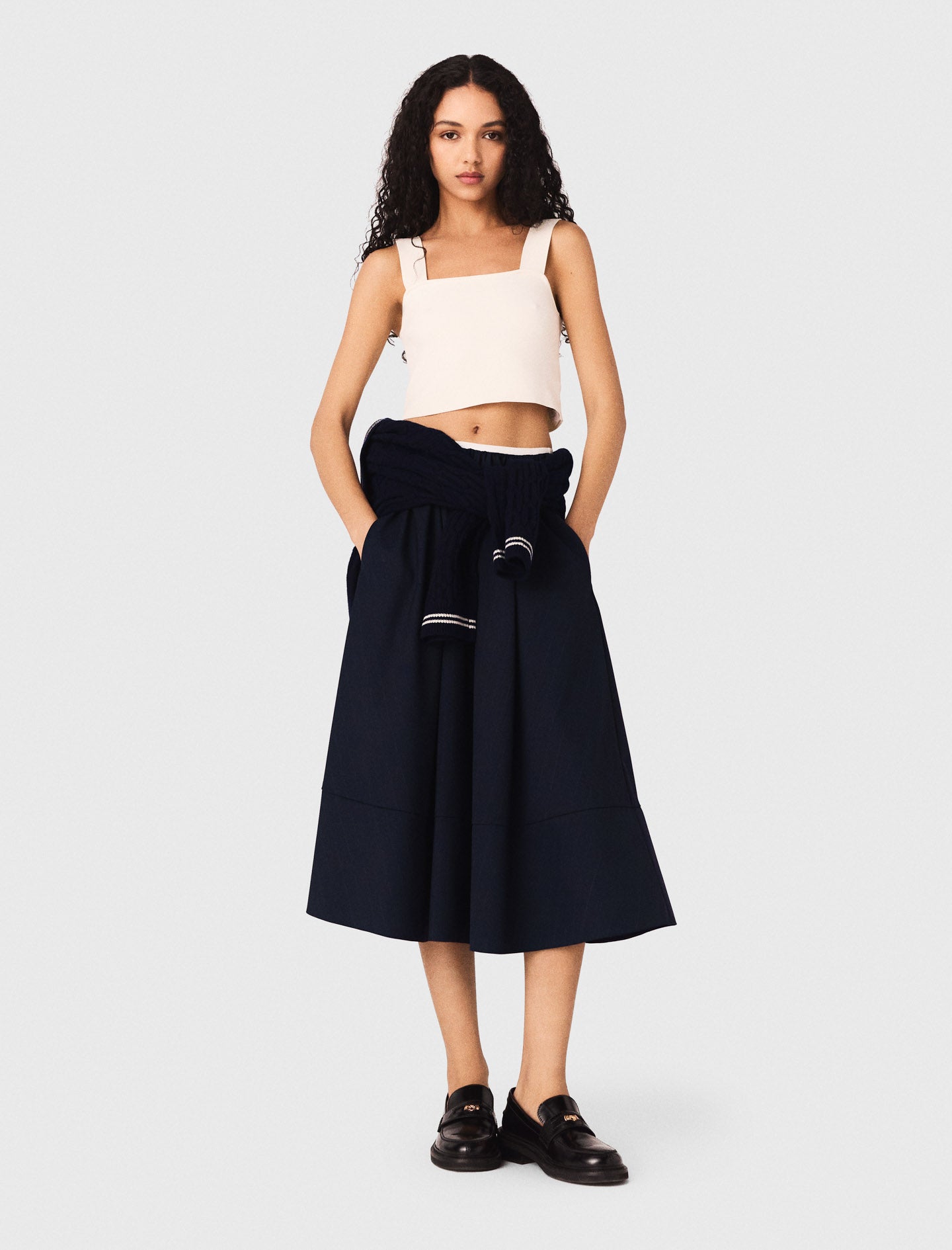 Crop top de punto