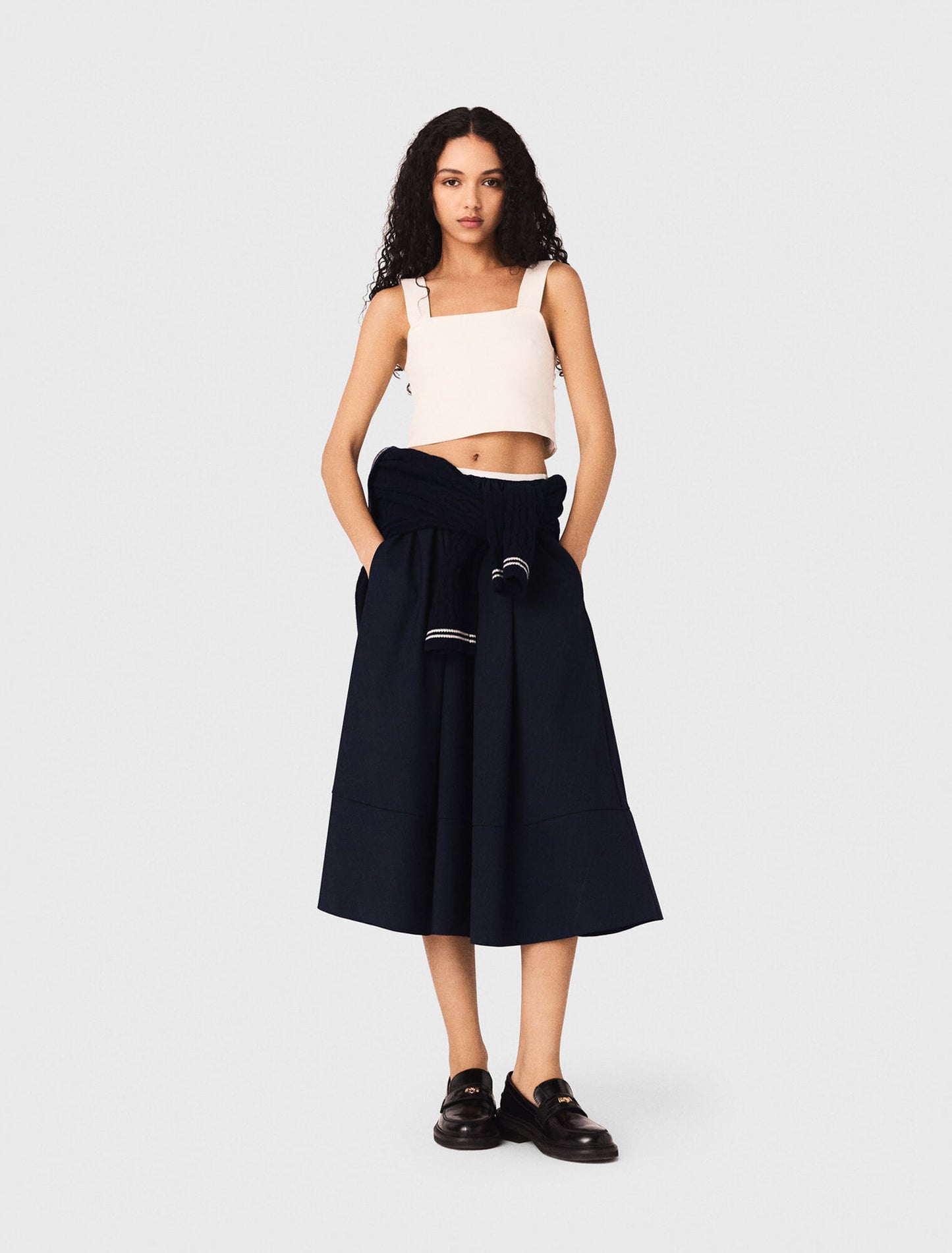 Crop top de punto
