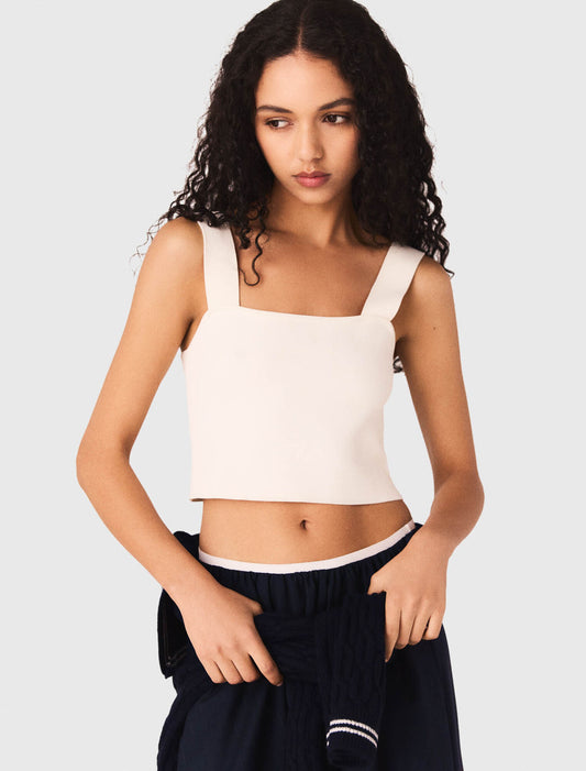Crop top de punto