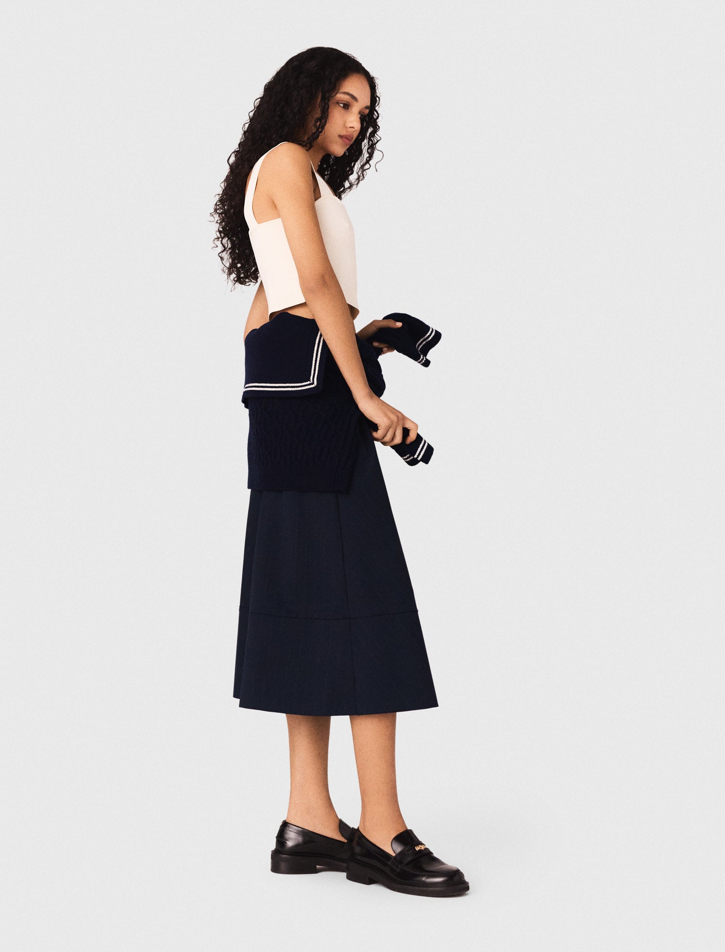 Crop top de punto