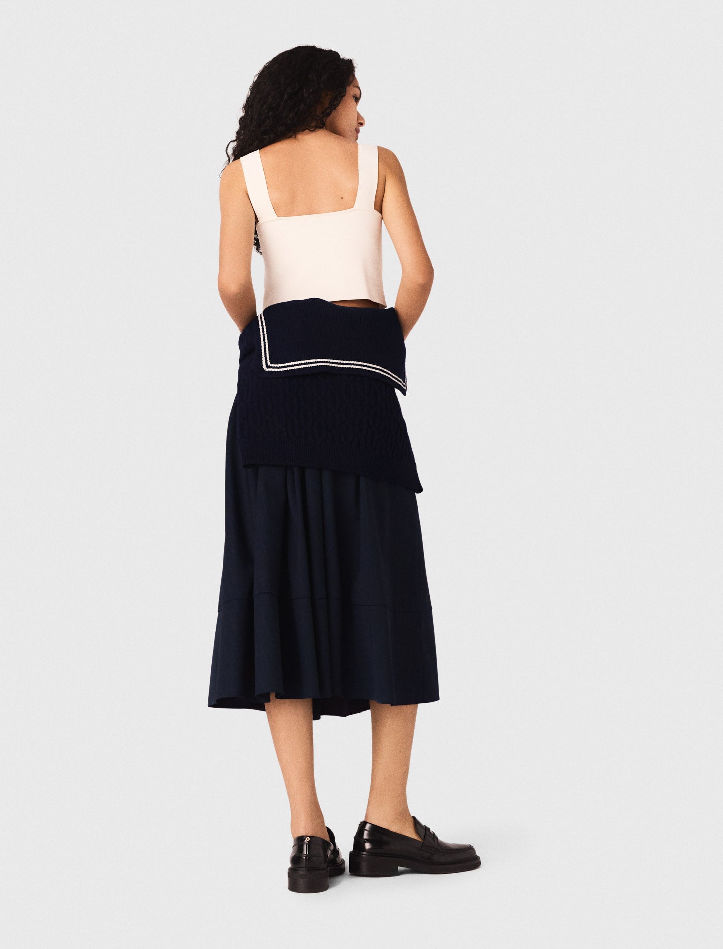 Crop top de punto