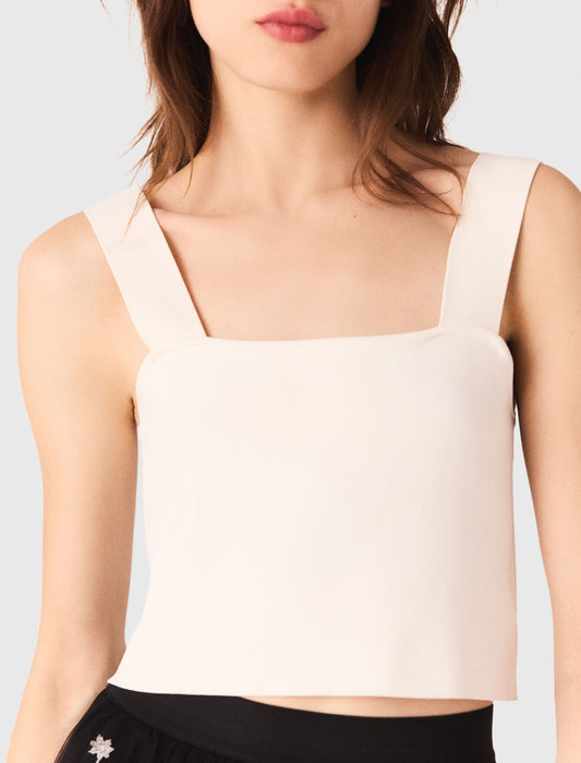 Crop top de punto