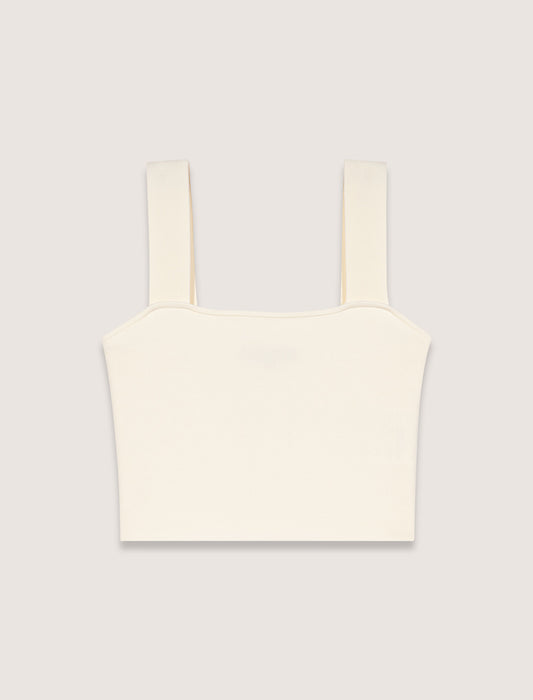 Crop top de punto