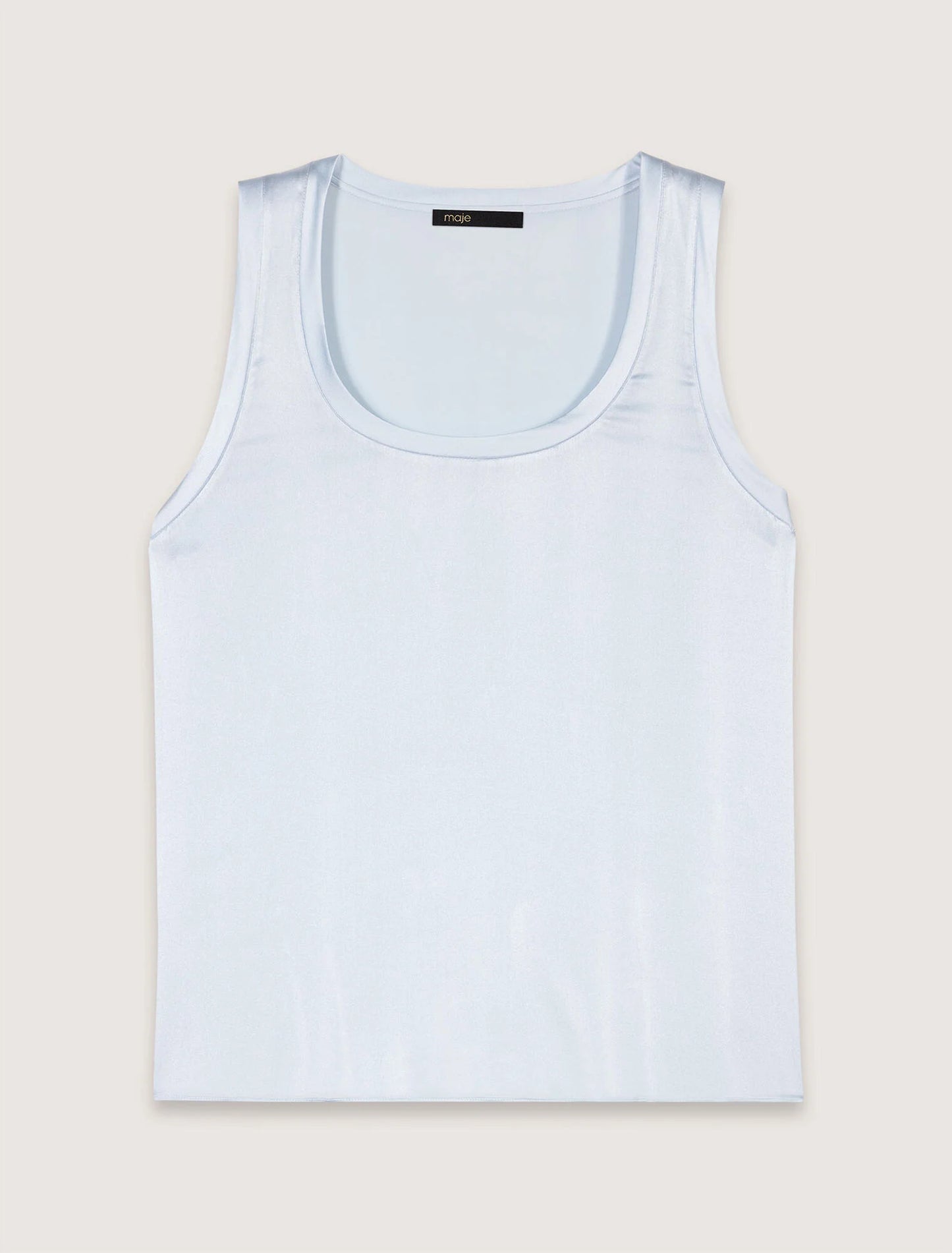 Top de tirantes de seda