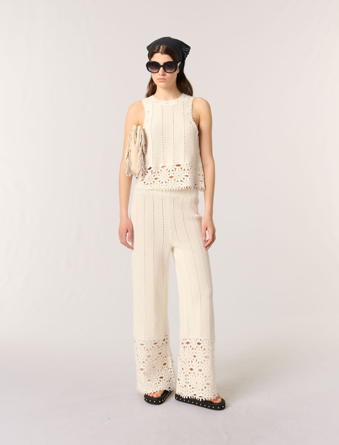 Camiseta de tirantes de ganchillo