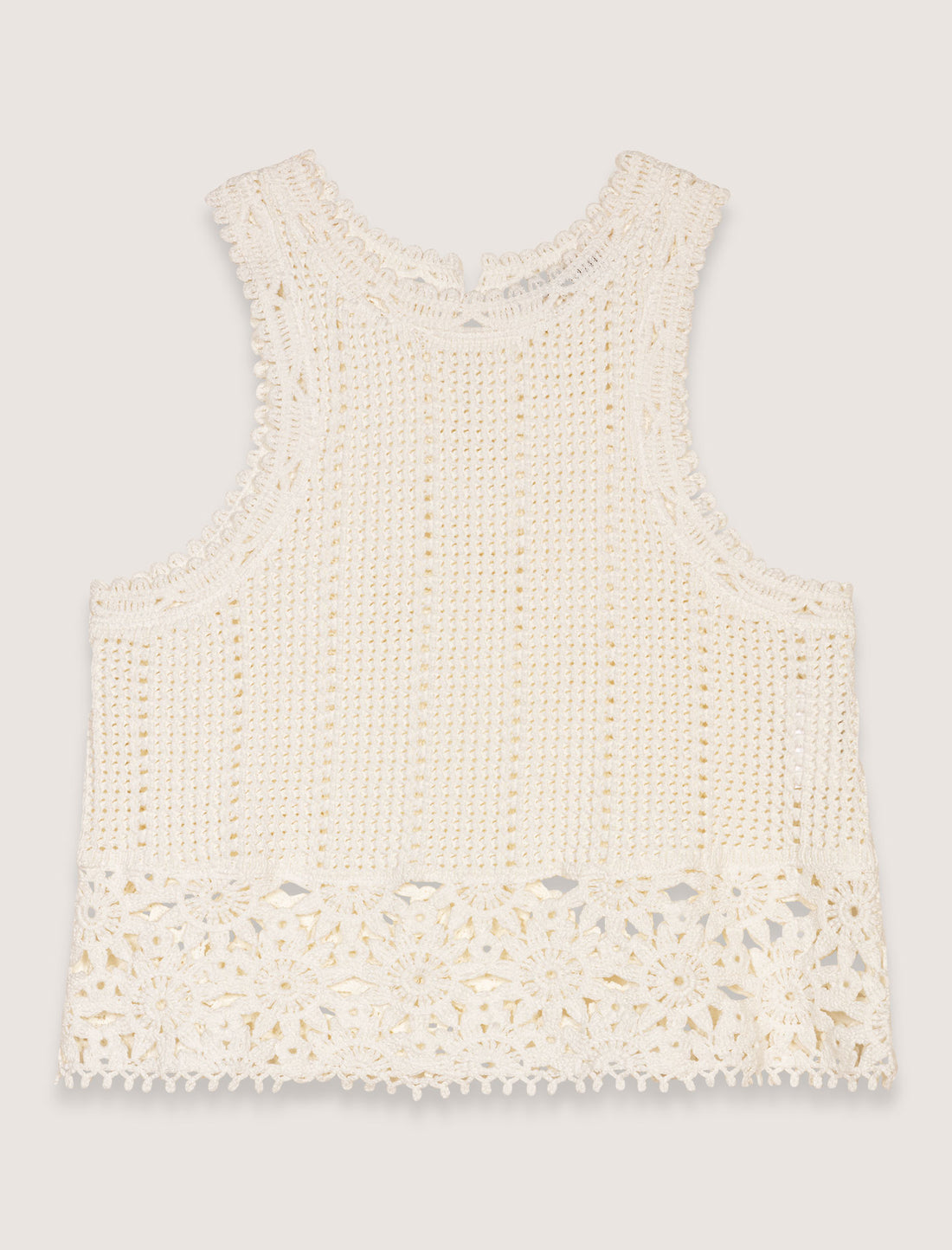 Camiseta de tirantes de ganchillo