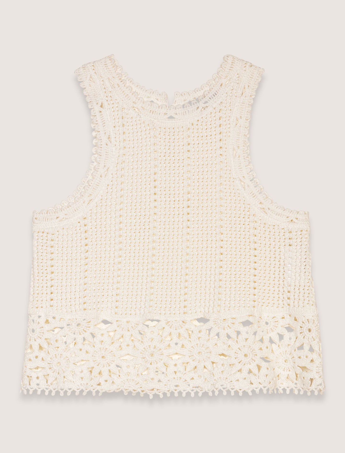 Camiseta de tirantes de ganchillo