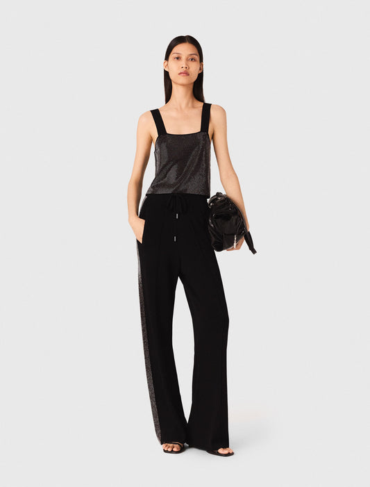 Top de tirantes de punto con strass