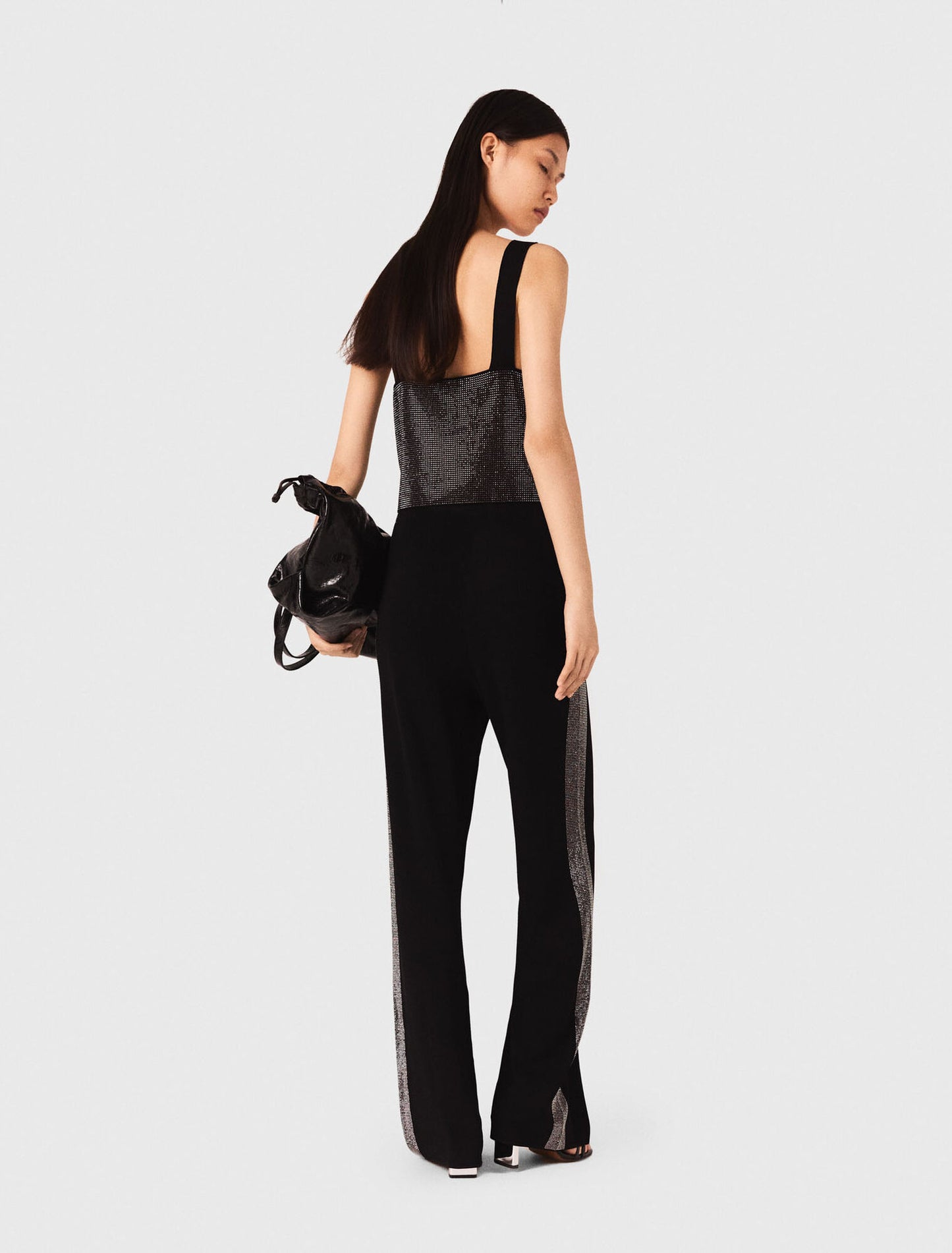 Top de tirantes de punto con strass