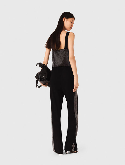 Top de tirantes de punto con strass