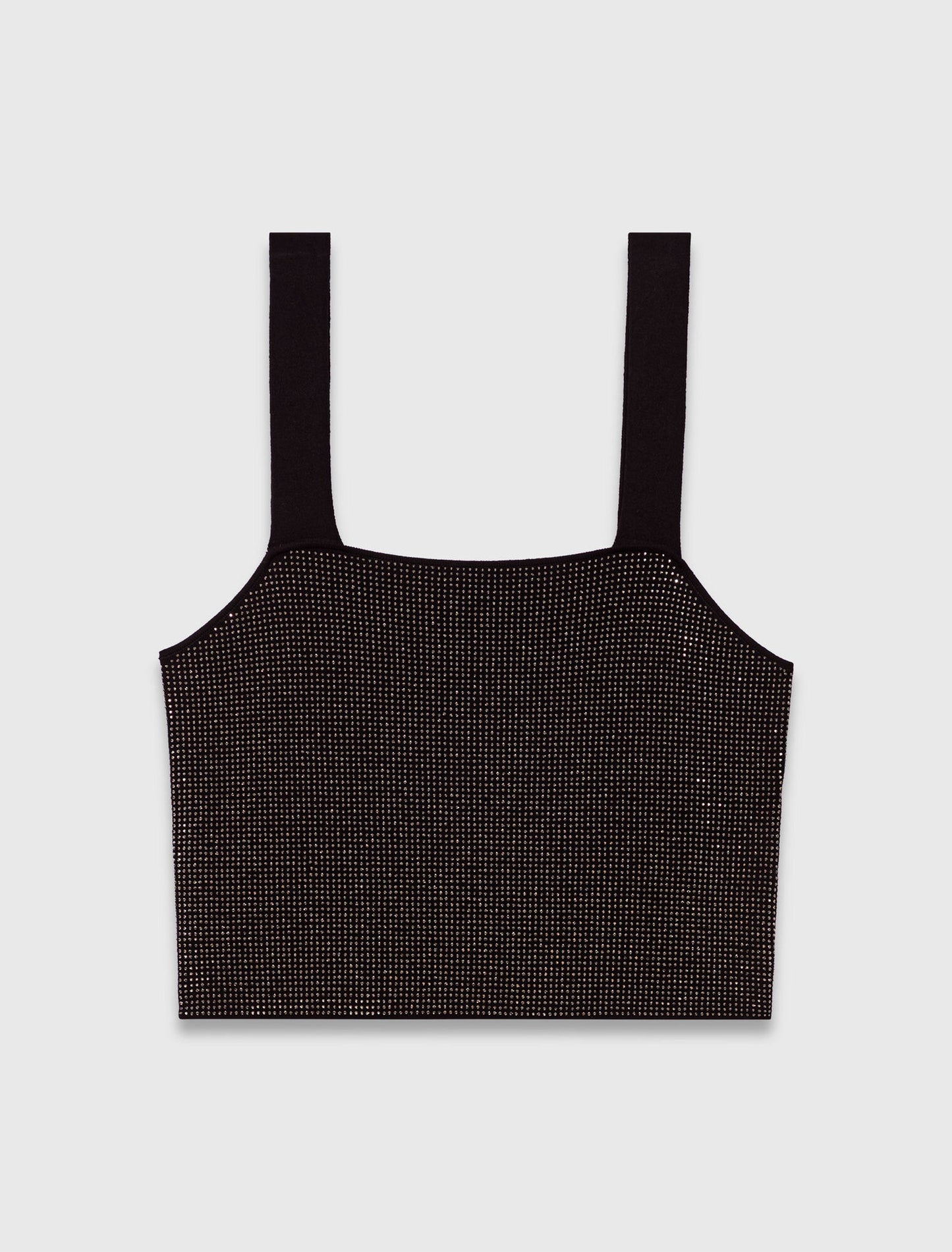 Top de tirantes de punto con strass