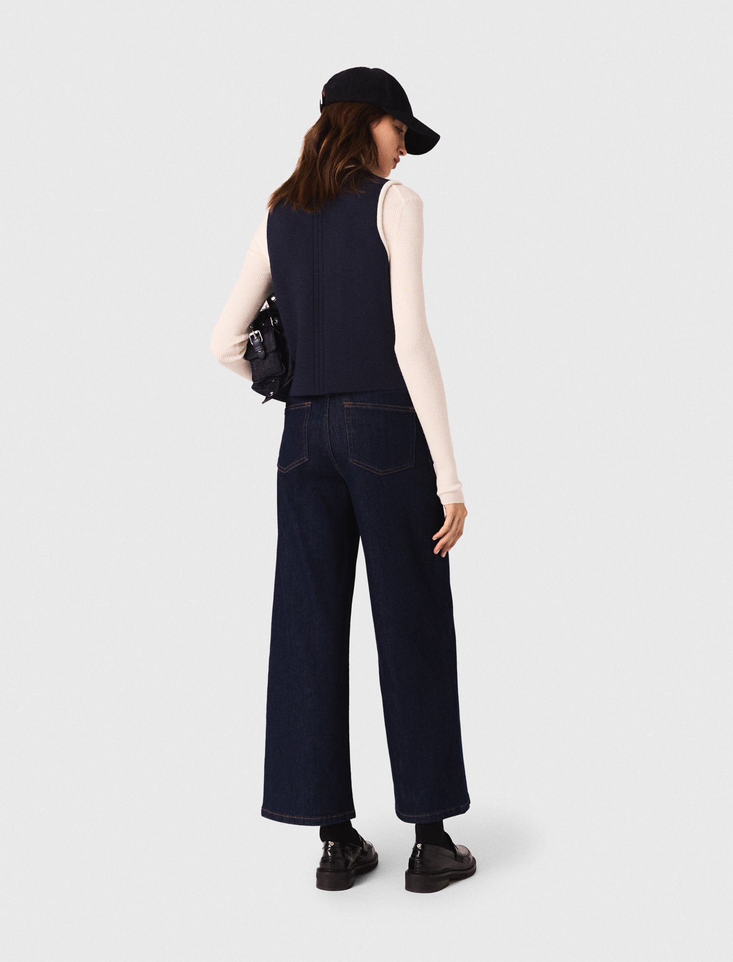 Top de doble botonadura