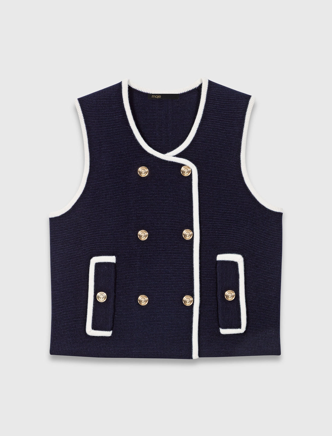 Top de doble botonadura