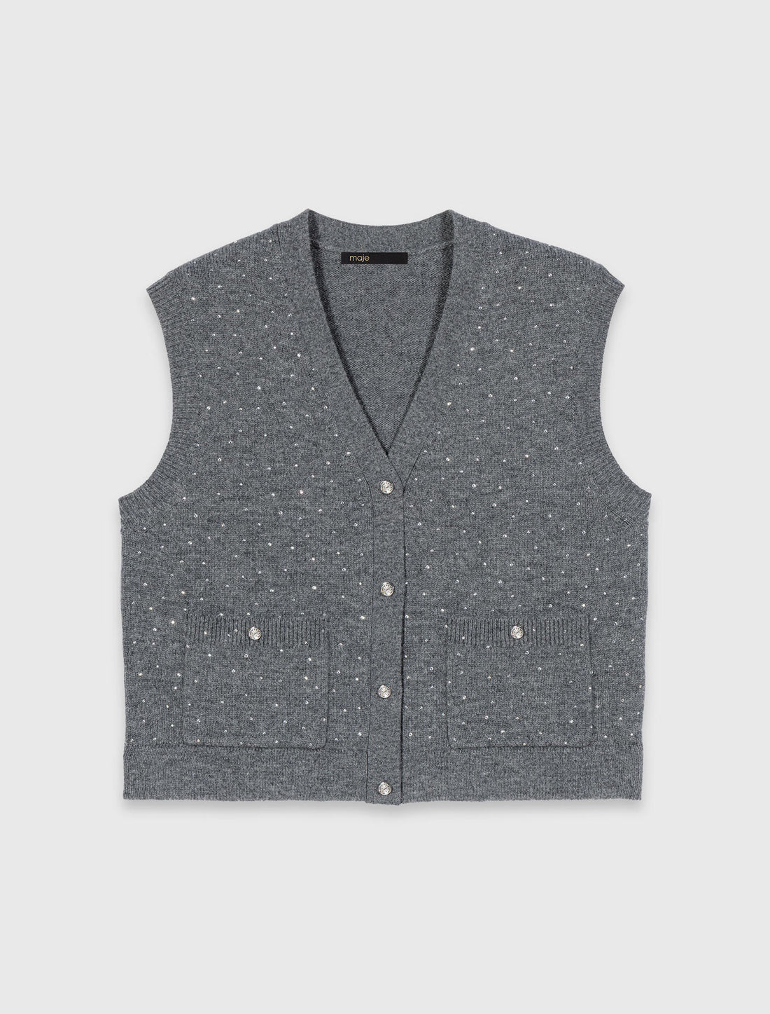 Top de punto con strass