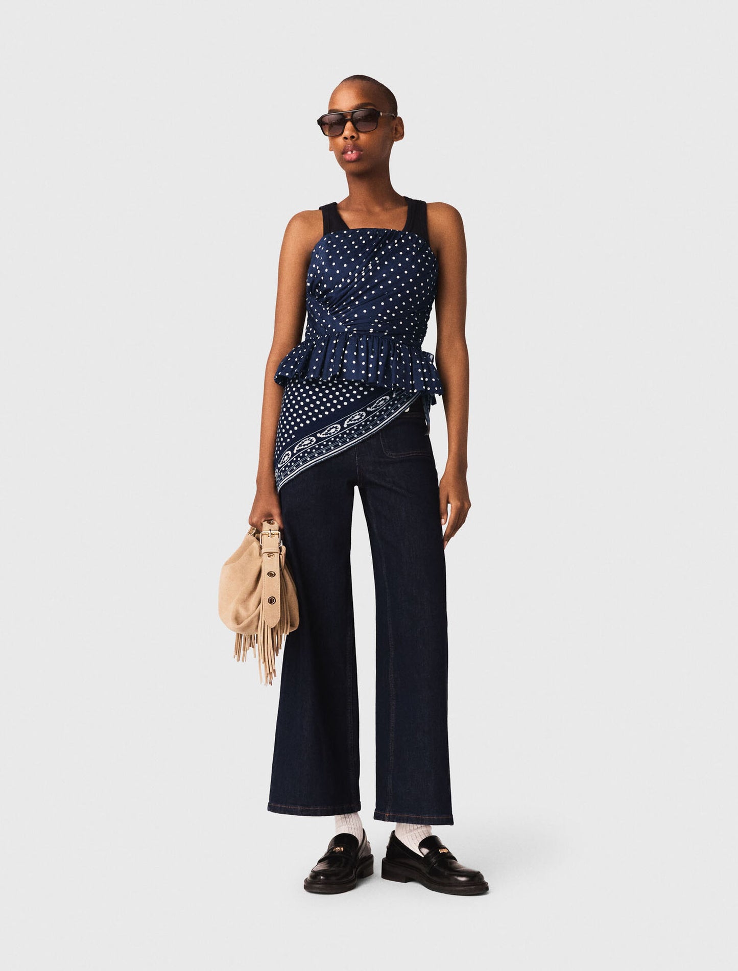 Top bustier estampado