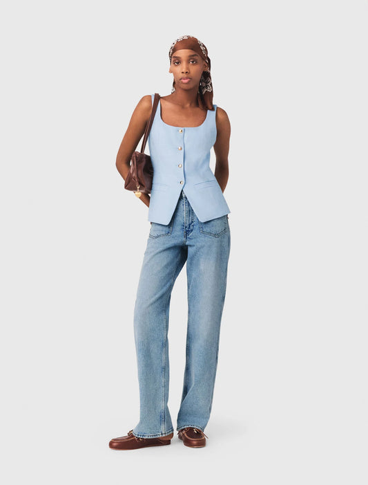 Chaleco sastre largo