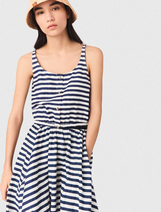 Top de mezcla de lino