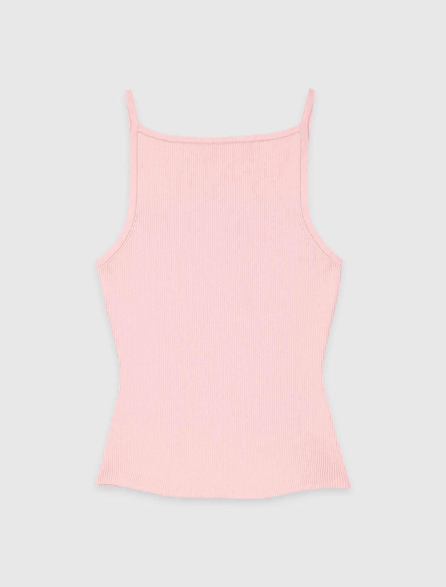 Top de cuello alto recto