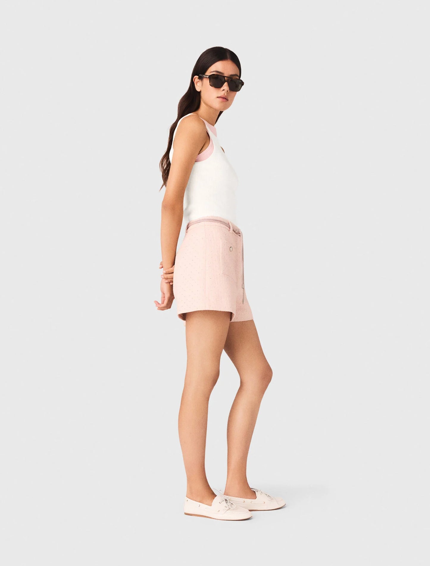 Top de cuello alto recto