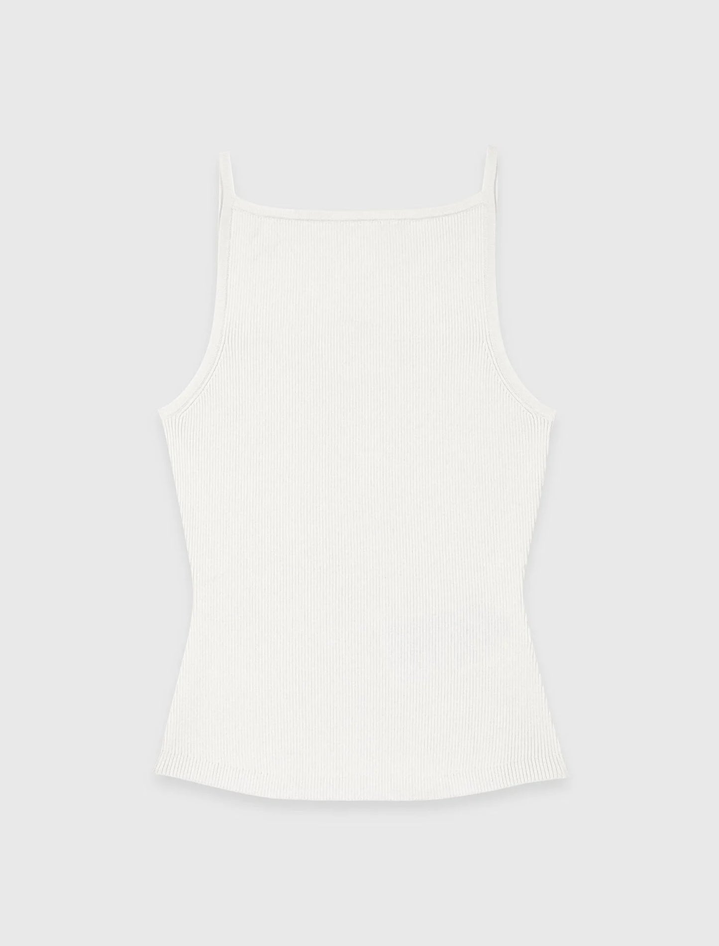 Top de cuello alto recto