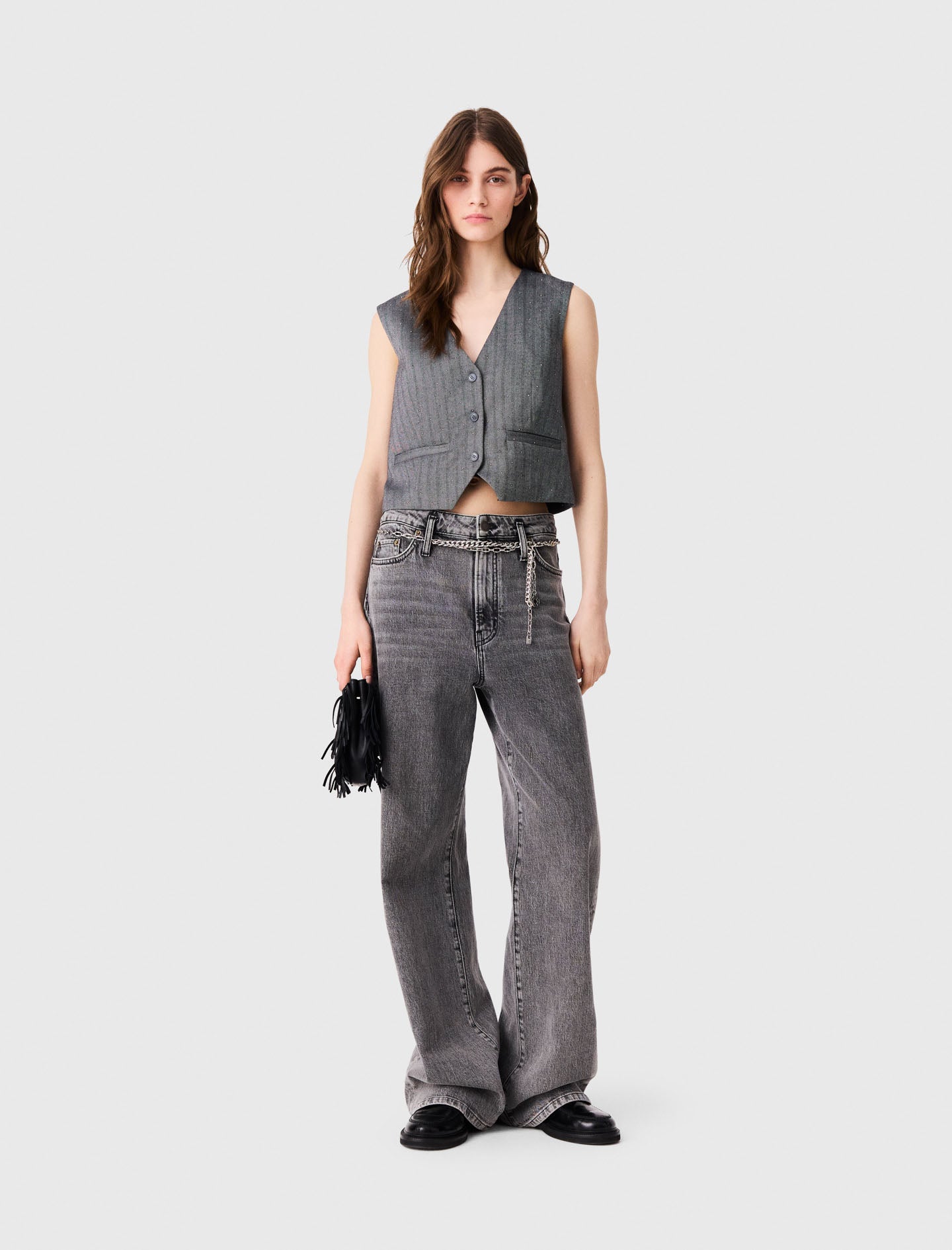 Chaleco sastre con strass