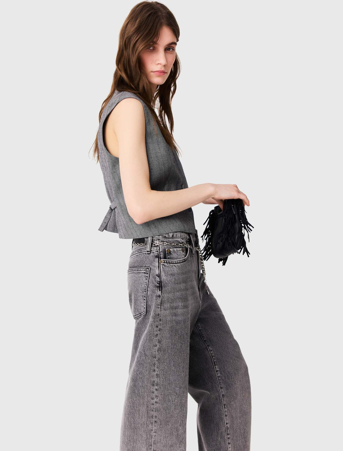 Chaleco sastre con strass